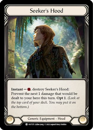 Seeker's Hood (OUT175)  Cold Foil