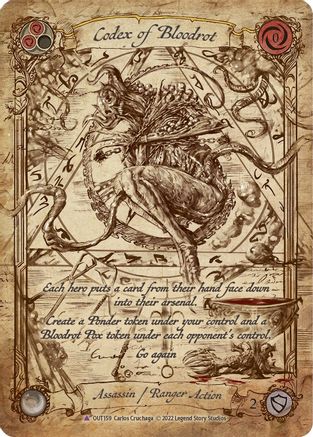 Codex of Bloodrot (Marvel) (OUT159)  Cold Foil