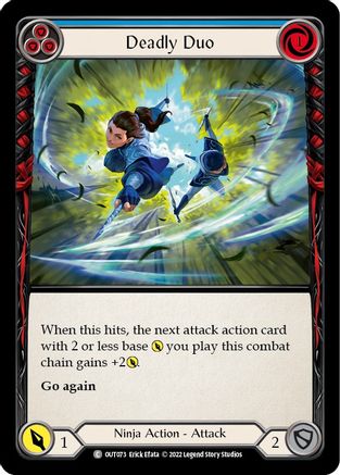 Deadly Duo (Blue) (OUT073)  Rainbow Foil