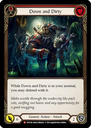 Down and Dirty (OUT184)  Rainbow Foil