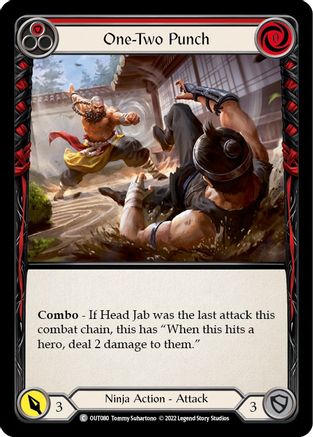 One-Two Punch (Red) (OUT080)  Rainbow Foil