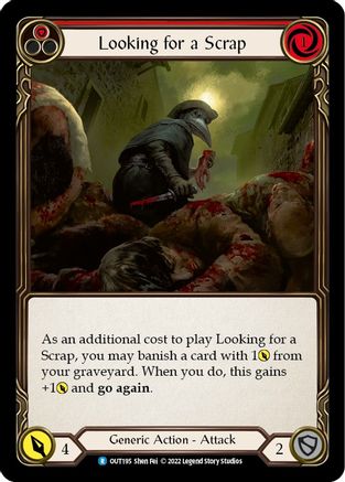 Looking for a Scrap (Red) (OUT195)
