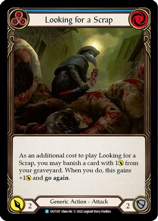 Looking for a Scrap (Blue) (OUT197)  Rainbow Foil