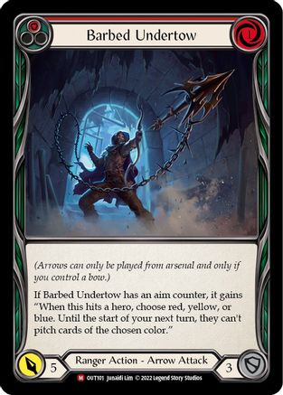 Barbed Undertow (OUT101)  Rainbow Foil