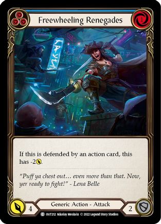 Freewheeling Renegades (Blue) (OUT212)  Rainbow Foil