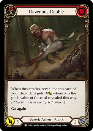 Ravenous Rabble (Red) (OUT213)
