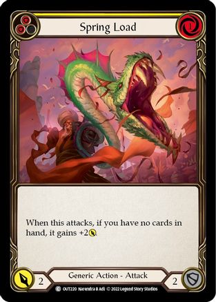 Spring Load (Yellow) (OUT220)  Rainbow Foil