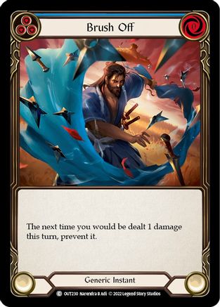 Brush Off (Blue) (OUT230)  Rainbow Foil