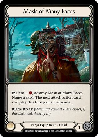Mask of Many Faces (KAT003)