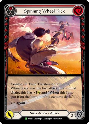 Spinning Wheel Kick (Red) - LGS141 (LGS141)  Rainbow Foil
