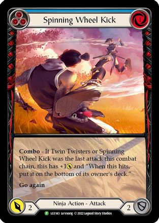 Spinning Wheel Kick (Blue) - LGS143 (LGS143)  Rainbow Foil