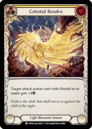 Celestial Resolve (Yellow) (DTD042)  Rainbow Foil