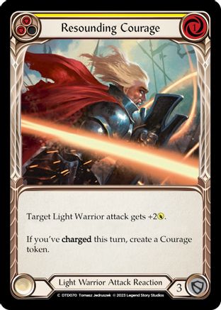Resounding Courage (Yellow) (DTD070)  Rainbow Foil
