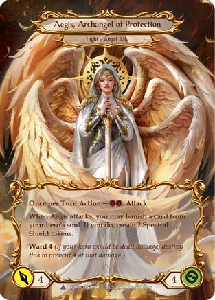 Figment of Protection // Aegis, Archangel of Protection (Marvel) (DTD007)  Cold Foil