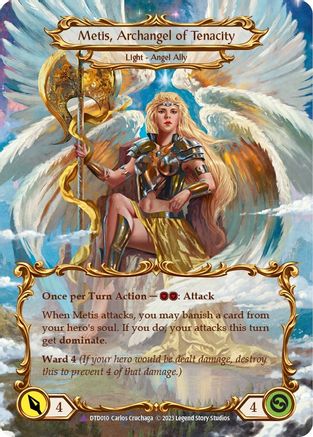 Figment of Tenacity // Metis, Archangel of Tenacity (Marvel) (DTD010)  Cold Foil