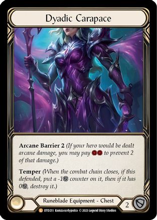 Dyadic Carapace (DTD211)  Rainbow Foil