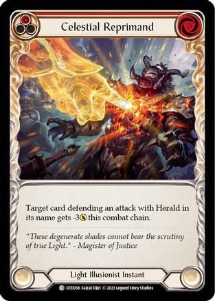 Celestial Reprimand (Red) (DTD038)