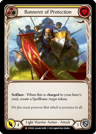 Banneret of Protection (DTD050)  Rainbow Foil