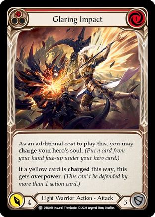 Glaring Impact (Red) (DTD063)  Rainbow Foil