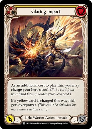 Glaring Impact (Yellow) (DTD064)  Rainbow Foil