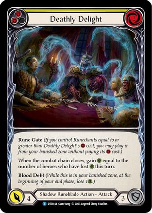 Deathly Delight (Yellow) (DTD144)  Rainbow Foil