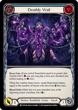 Deathly Wail (Blue) (DTD148)  Rainbow Foil