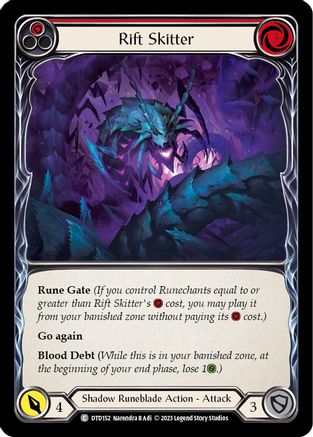 Rift Skitter (Red) (DTD152)  Rainbow Foil