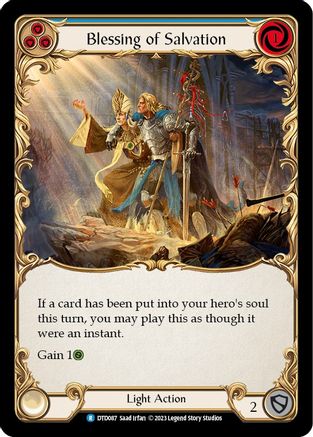 Blessing of Salvation (Blue) (DTD087)