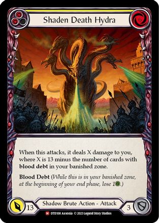 Shaden Death Hydra (DTD108)  Rainbow Foil