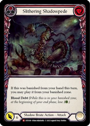 Slithering Shadowpede (DTD109)  Rainbow Foil