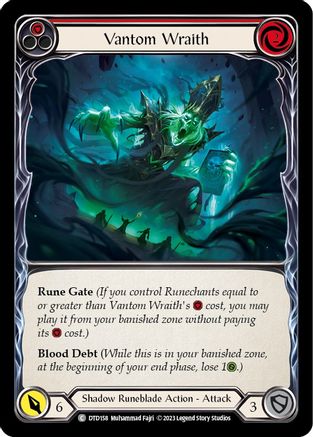 Vantom Wraith (Red) (DTD158)  Rainbow Foil