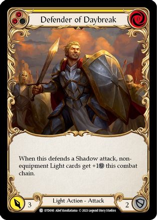 Defender of Daybreak (Yellow) (DTD095)  Rainbow Foil