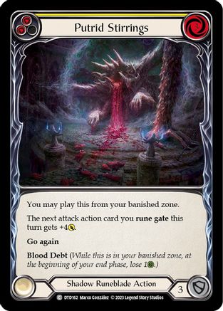 Putrid Stirrings (Yellow) (DTD162)  Rainbow Foil