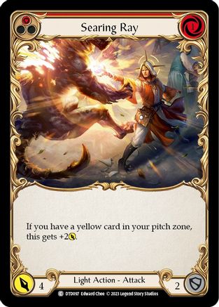 Searing Ray (Red) (DTD097)  Rainbow Foil