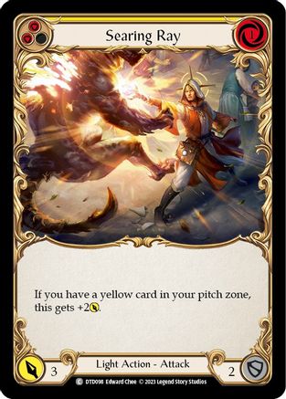 Searing Ray (Yellow) (DTD098)  Rainbow Foil