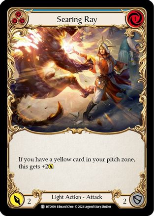 Searing Ray (Blue) (DTD099)  Rainbow Foil