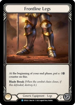 Frontline Legs (DTD225)  Cold Foil