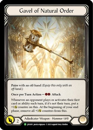Gavel of Natural Order - JDG005 (JDG005)  Cold Foil