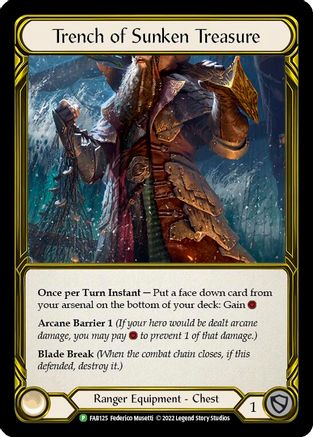 Trench of Sunken Treasure (Golden) - FAB125 (FAB125)  Cold Foil