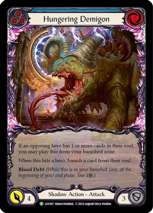 Hungering Demigon (Blue) - LGS167 (LGS167)  Rainbow Foil