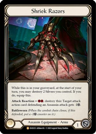 Shriek Razors (EVO235)  Rainbow Foil