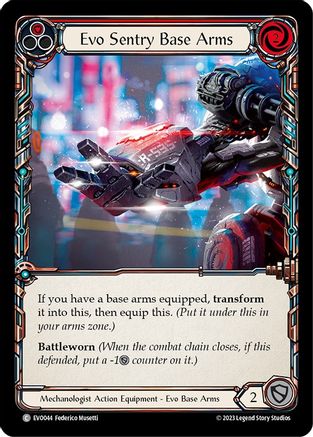 Evo Sentry Base Arms (EVO044)  Cold Foil