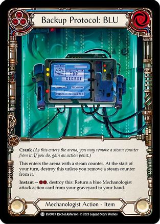 Backup Protocol: BLU (EVO083)  Rainbow Foil