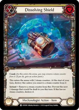 Dissolving Shield (Yellow) (EVO088)  Rainbow Foil