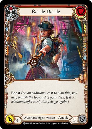 Razzle Dazzle (Red) (EVO165)  Rainbow Foil