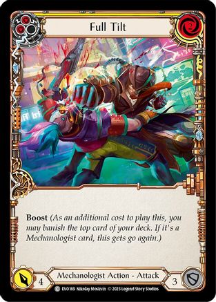 Full Tilt (Yellow) (EVO169)  Rainbow Foil