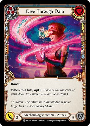 Dive Through Data (Blue) (EVO191)  Rainbow Foil