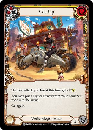 Gas Up (Yellow) (EVO223)  Rainbow Foil