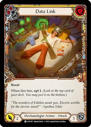 Data Link (Yellow) (EVO187)  Rainbow Foil