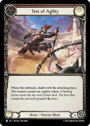 Test of Agility (HVY162)  Rainbow Foil
